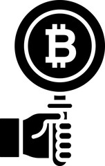 Blockchain Key Vector Icon Stock Illustration