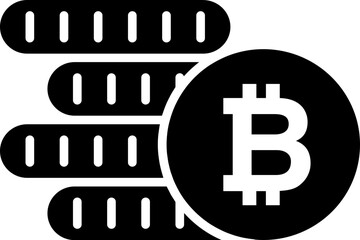 Crypto Database Vector Icon Stock Illustration