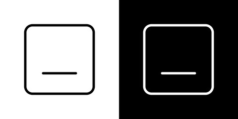 Window Minimize icon vector, illustration logo template in trendy style