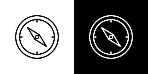 Compass icon vector, illustration logo template in trendy style