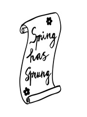 spring has sprung