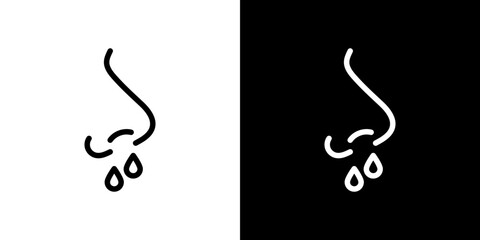 Stuffy nose icon vector, illustration logo template in trendy style