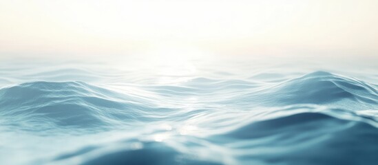 Fototapeta premium Gentle, light-dappled waves of a tranquil sea.