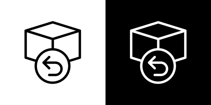 Return purchase icon vector, illustration logo template in trendy style