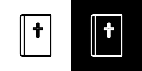 Fototapeta premium Bible icon vector, illustration logo template in trendy style
