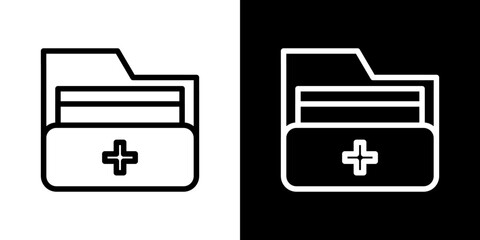 File medical icon vector, illustration logo template in trendy style
