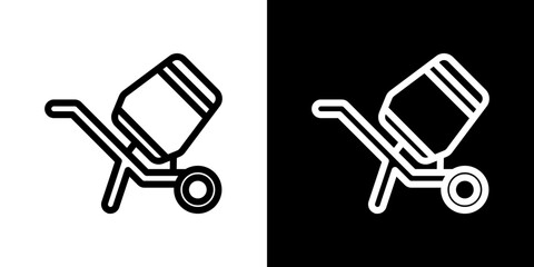 cement mixers icon vector, illustration logo template in trendy style
