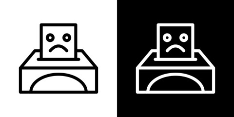 Complaint box icon vector, illustration logo template in trendy style