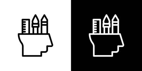 Creativity icon vector, illustration logo template in trendy style