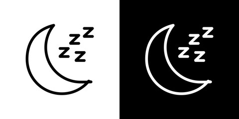 Obraz premium Sleep icon vector, illustration logo template in trendy style