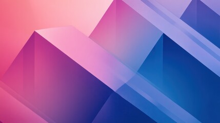 Fototapeta premium Abstract geometric design with overlapping shapes in vibrant hues.