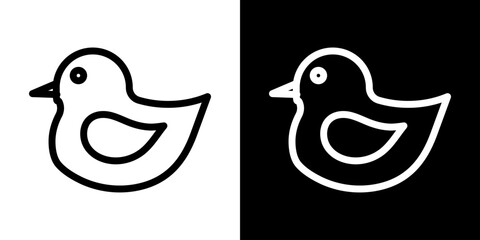 Duck icon vector, illustration logo template in trendy style