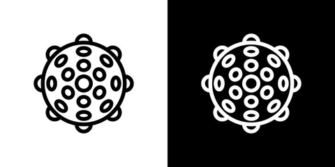Massage ball icon vector, illustration logo template in trendy style