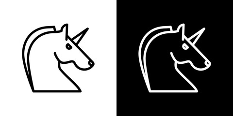 Alicorn icon vector, illustration logo template in trendy style