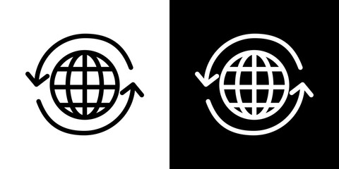 Import export icon vector, illustration logo template in trendy style