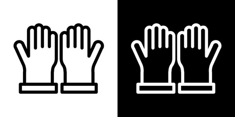 Fototapeta premium Glove icon vector, illustration logo template in trendy style