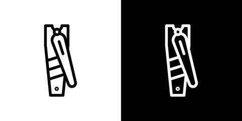 Nail clippers icon vector, illustration logo template in trendy style