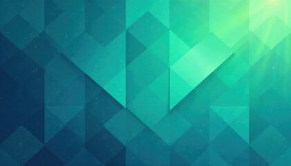 Abstract geometric pattern in calming blues and greens, blue, repeating