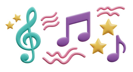 Isolated Music Notes