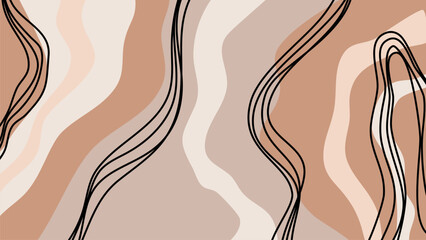 A brown and white background with black lines