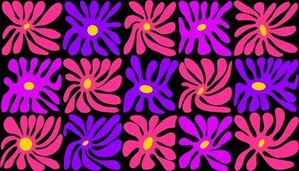 Fototapeta premium Abstract background. The shape of the flower petals appears to be swirling, full of energy and movement, giving a fresh and lively feeling.