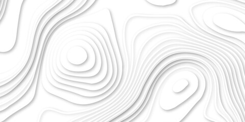 Abstract soft white background with waves, textured Papercut background. Abstract wavy line 3d paper cut white background.