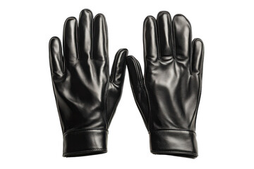 Elegant black leather gloves a winter fashion statement showcasing supple texture and refined style