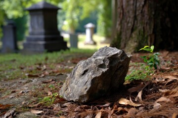 Rock in Cemetery