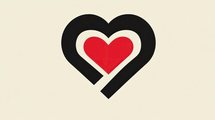 Double Heart Love with Care, and Minimalist Design.