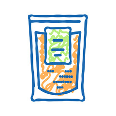 spice bag icon doodle illustration
