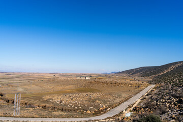 Algerian landscape seen from the roadside – natural beauty stretching beyond the horizon