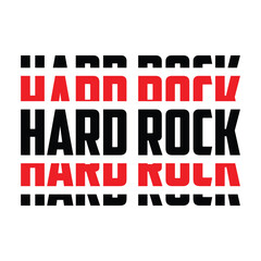 hard rock typography design vector, for t-shirt, poster and other uses
