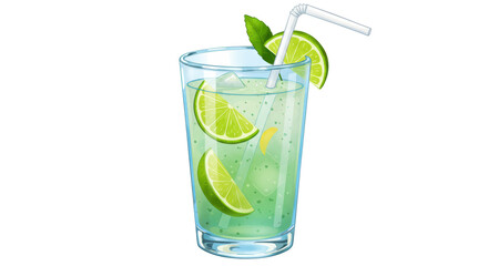 Isolated Mojito Cocktail
