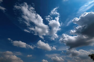 Fototapeta premium Blue Sky with Cloud
