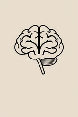 Elegant Brain Illustration