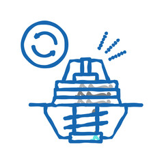 thermostat replacement color icon vector isolated illustration