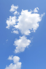 Stunning Blue Sky with Fluffy Clouds