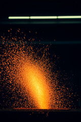 Welding Sparks in a Manufacturing Setting