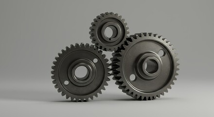 three cogwheels