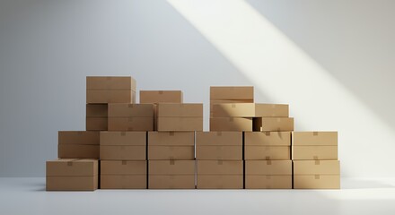 cardboard boxes