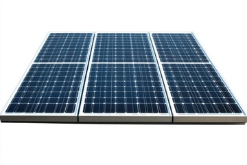 Three solar panels arranged together, generating clean energy from sunlight.