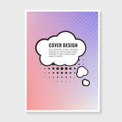 Comic Book Style Cover Design with Burst and Speech Bubble