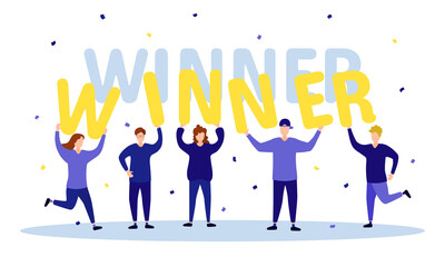 png abstract competition concept with victory signs and grand prize featuring first place winner in purple background with font decoration star symbol and colourful performance celebration

