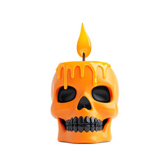 Halloween Skull Candle Spooky Festive Decoration for Autumn Holiday Parties