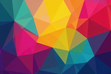 Obraz premium Abstract geometric shapes, vibrant color scheme, geometric, digital
