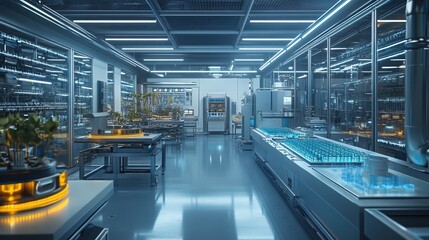 Obraz premium Modern Laboratory Interior