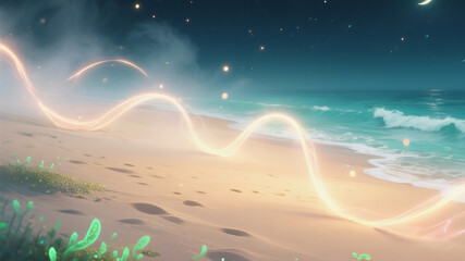 Light blue ocean tones wallpaper