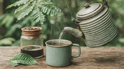 old watering can