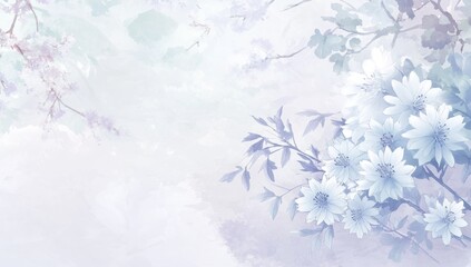 Delicate pastel floral backdrop