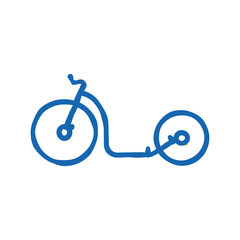 trial bicycle icon doodle illustration © vectorwin